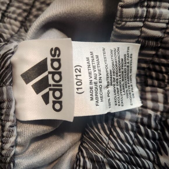 Adidas Kids Training Pants Black Gray Boys Size 10/12 Medium Joggers - Picture 6 of 6